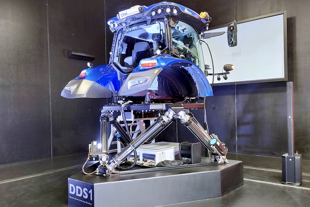 Il simulatore dinamico presente nel centro di ricerca e sviluppo di CNH a Modena